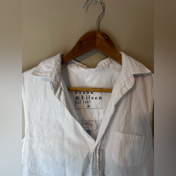 Frank & Eileen White Fiona Sleeveless Top Size XS - Picture 6 of 7